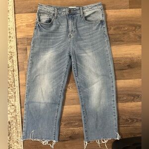 Oliver Logan Cropped Wide Leg Jeans